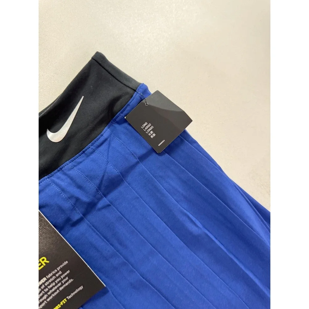 Nike Skort Womens Large Blue Dri-FIT Pleated Tennis Power Built In Shorts NWT